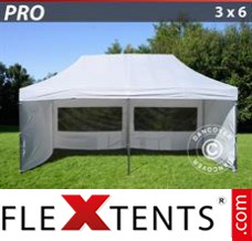Market tent PRO 3x6 m White, incl. 6 sidewalls