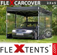 Market tent FleX Carcover, 2,5x5m, Black