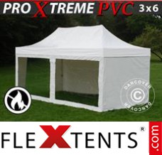 Market tent Xtreme Heavy Duty 3x6 m White, incl. 6 sidewalls