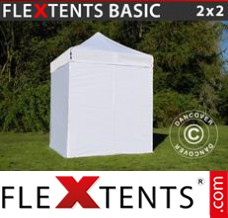 Market tent Basic, 2x2 m White, incl. 4 sidewalls