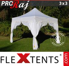 Market tent PRO "Raj" 3x3 m White/Gold