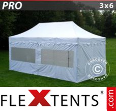 Market tent PRO "Morocco" 3x6 m White, incl. 6 sidewalls