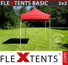 Market tent Basic, 2x2 m Red
