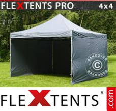 Market tent PRO 4x4 m Grey, incl. 4 sidewalls