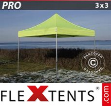 Market tent PRO 3x3 m Neon yellow/green