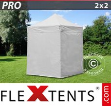 Market tent PRO 2x2 m White, incl. 4 sidewalls