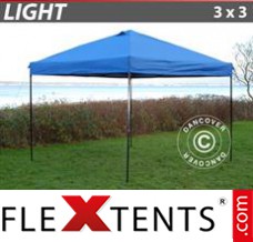 Market tent Light 3x3m Blue