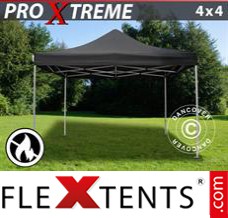 Market tent Xtreme 4x4 m Black, Flame retardant