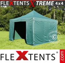 Market tent Xtreme 4x4 m Green, incl. 4 sidewalls