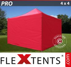 Market tent PRO 4x4 m Red, incl. 4 sidewalls
