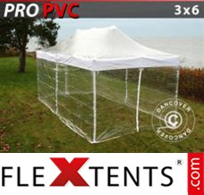 Market tent PRO 3x6 m Clear, incl. 6 sidewalls
