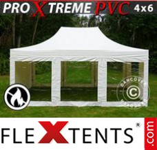 Market tent Xtreme Heavy Duty 4x6 m White, incl. 8 sidewalls