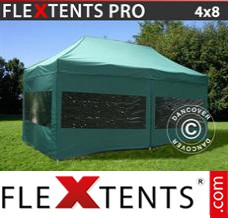 Market tent PRO 4x8 m Green, incl. 6 sidewalls