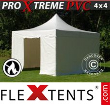 Market tent Xtreme Heavy Duty 4x4 m White, Incl. 4 sidewalls