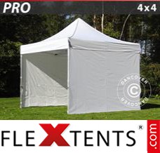 Market tent PRO 4x4 m White, incl. 4 sidewalls