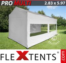 Market tent Multi 2.83x5.87 m White, incl. 6 sidewalls