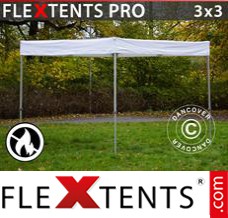 Market tent PRO Exhibition 3x3 m White, Flame Retardant