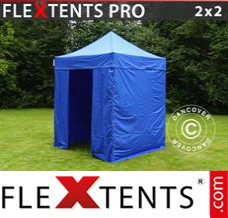 Market tent PRO 2x2 m Blue, incl. 4 sidewalls
