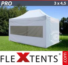 Market tent PRO 3x4.5 m White, incl. 4 sidewalls