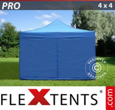 Market tent PRO 4x4 m Blue, incl. 4 sidewalls