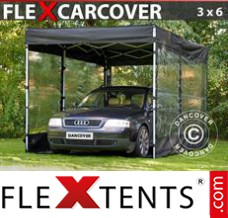 Market tent FleX Carcover, 3x6 m, Black