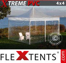 Market tent Xtreme 4x4 m Clear, incl. 4 sidewalls