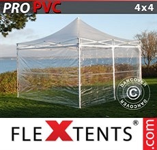 Market tent PRO 4x4 m Clear, incl. 4 sidewalls