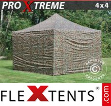 Market tent Xtreme 4x4 m Camouflage/Military, incl. 4 sidewalls