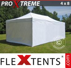 Market tent Xtreme 4x8 m White, incl. 6 sidewalls