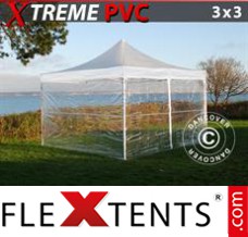 Market tent Xtreme 3x3 m Clear, incl. 4 sidewalls