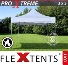 Market tent Xtreme 3x3 m White, Flame retardant