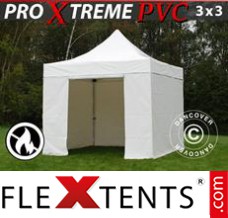 Market tent Xtreme Heavy Duty 3x3 m White, Incl. 4 sidewalls