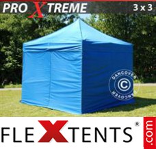 Market tent Xtreme 3x3 m Blue, incl. 4 sidewalls