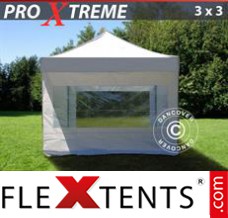 Market tent Xtreme 3x3 m White, incl. 4 sidewalls