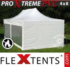 Market tent Xtreme Heavy Duty 4x8 m White, incl. 6 sidewalls