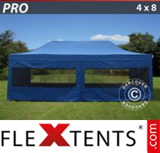 Market tent PRO 4x8 m Blue, incl. 6 sidewalls