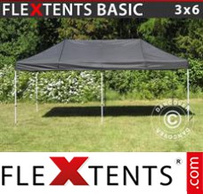 Market tent Basic, 3x6 m Black