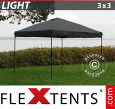 Market tent Light 3x3 m Black