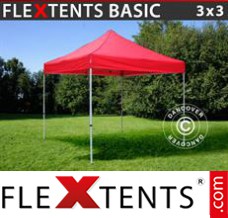 Market tent Basic, 3x3 m Red