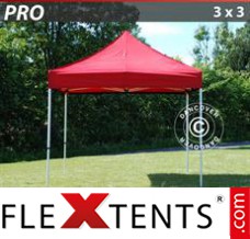 Market tent PRO 3x3 m Red