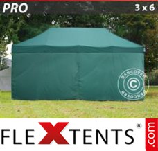 Market tent PRO 3x6 m Green, incl. 6 sidewalls