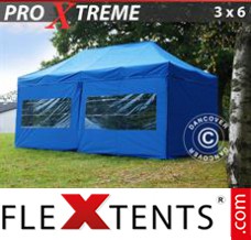 Market tent Xtreme 3x6 m Blue, incl. 6 sidewalls
