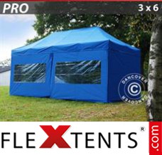 Market tent PRO 3x6 m Blue, incl. 6 sidewalls