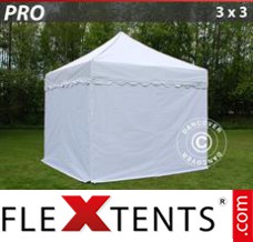 Market tent PRO "Wave" 3x3 m White, incl. 4 sidewalls